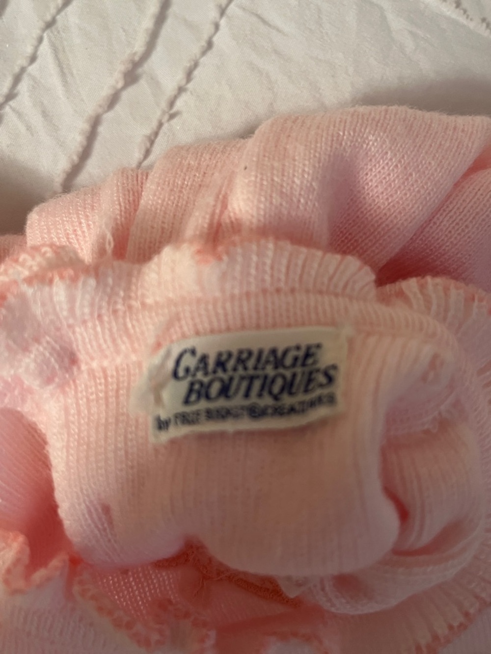 Vintage Pink Knit Baby Dress - Picture 5 of 5